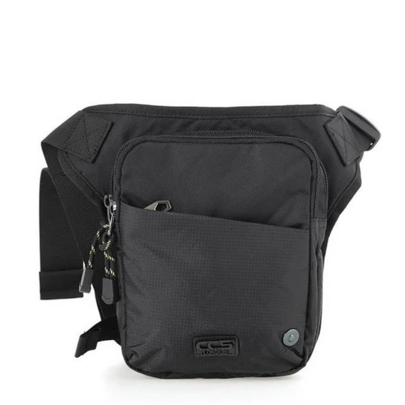 Ççs 31186 Motosiklet Bel Bacak Çanta Siyah ürün görseli 1