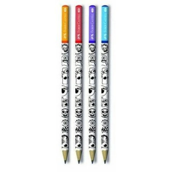 Faber Castell Kurşun Kalem Doodle Desenli 2b ürün görseli 1