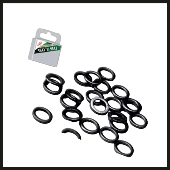 Uyguna-Yakala (25pcs) Round Rig Rings 2 Mm, Matte Black-OOM.056 ürün görseli 1