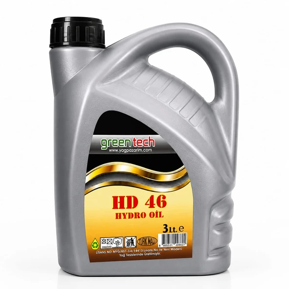 greentech Hd 46 Hidrolik Sistem Yağı 3 litre ürün görseli 1