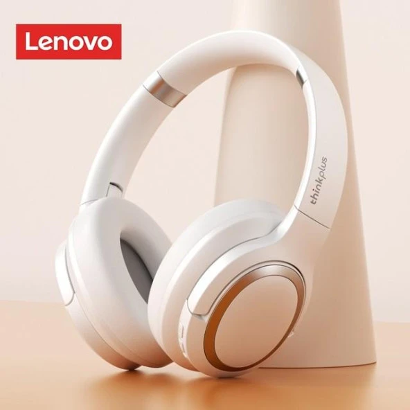 Lenovo Thinkplus TH40 Kablosuz Bluetooth Kulaküstü Kulaklık Beyaz ürün görseli 1
