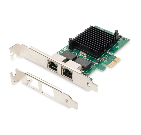 Digitus 2 Port Gigabit PCI Express Ethernet Kartı ürün görseli 1