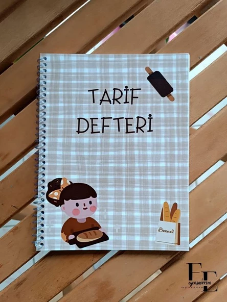 Kişiselleştirilebilir Yemek Tarif Defteri ürün görseli 1