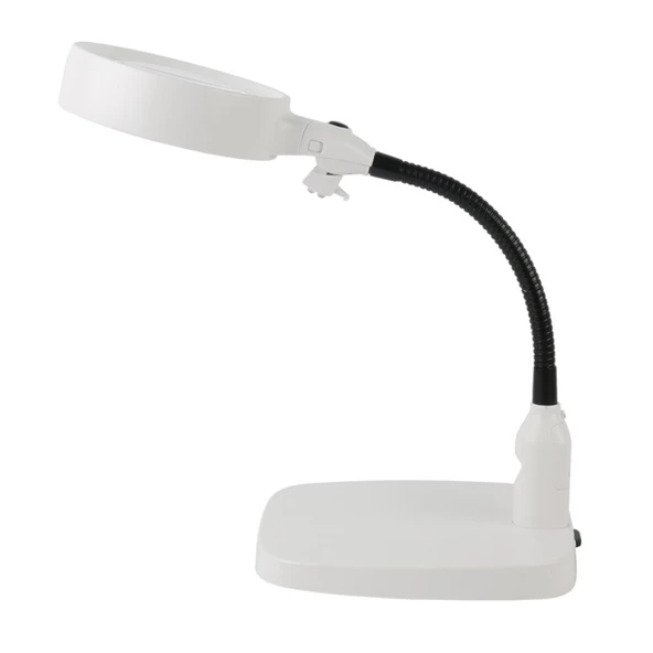 Masaüstü 10X Led Işıklı Büyüteç Okuma El Sanatları Onarım Büyüteç 7765 ürün görseli 1