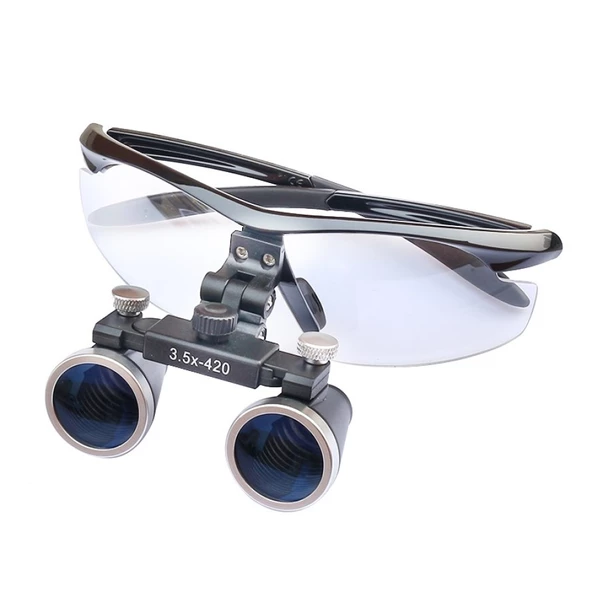 3.5X - 420 Mm Diş Cerrahi Gözlük Lens Büyüteç Taşıma Çantalı ürün görseli 1