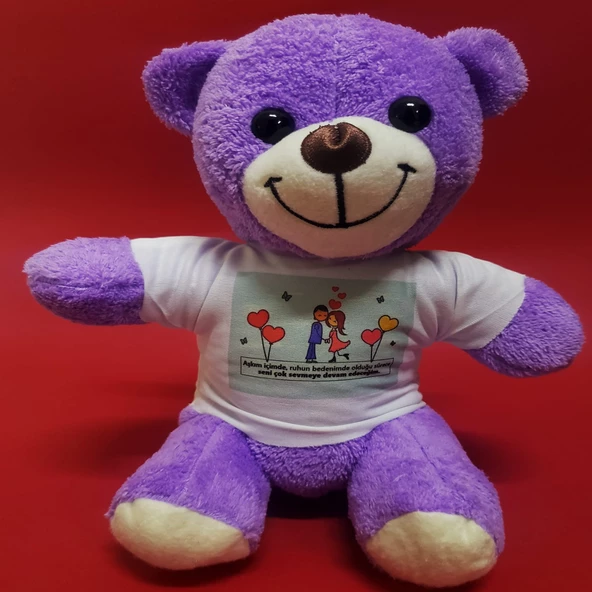 Mutlu Aşıklar Temalı Peluş Ayıcık ürün görseli 1