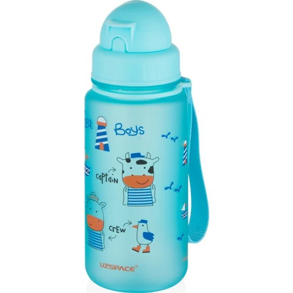 Uzspace 3024 400ML Okyanus Mavisi Desenli Yeni Seri Su Matarası ürün görseli 1