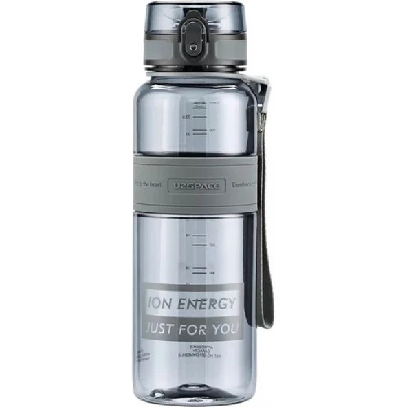 Uzspace 1000 ml Su Matarası Büyük Boy Koyu Gri ürün görseli 1