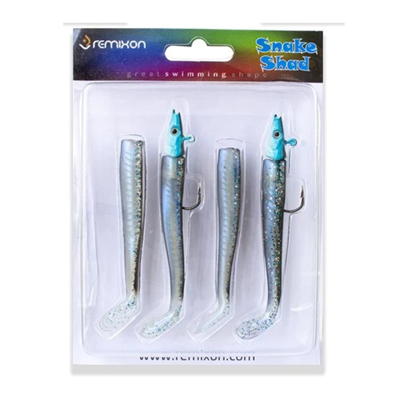 Remixon Snake Shad 12cm 16gr 4+2 Silikon Balık  12 ürün görseli 1