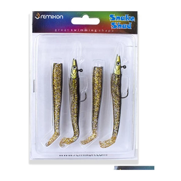 Remixon Snake Shad 12cm 16gr 4+2 Silikon Balık  09 ürün görseli 1