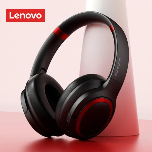 Lenovo Thinkplus TH40 Kablosuz Bluetooth Kulaküstü Kulaklık Siyah ürün görseli 1