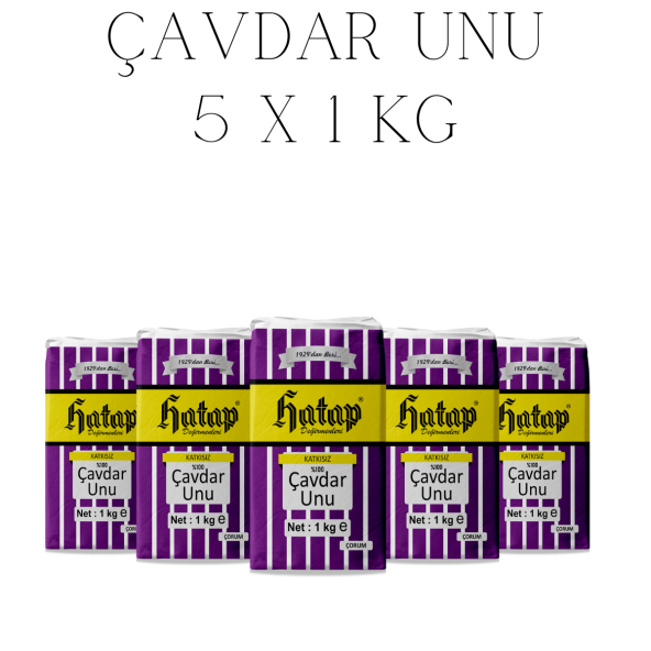 Hatap Çavdar Unu 5 X 1 kg ürün görseli 1