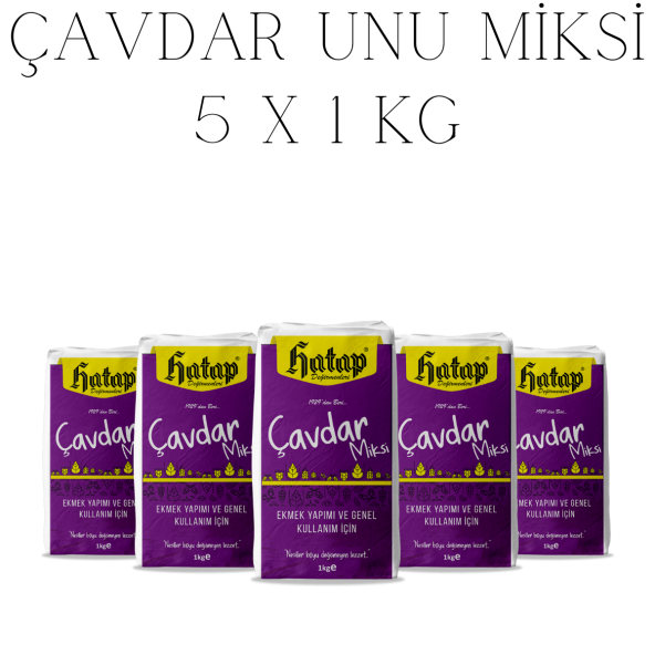 Hatap Çavdar Miksi 5 X 1 kg ürün görseli 1