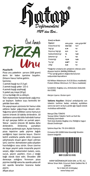 Hatap Pizza Unu 5 X 1 kg - Resim 2