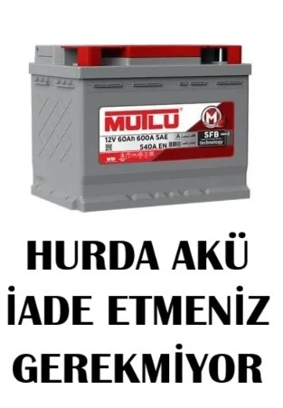 MUTLU 12V 60 AMPER 540AEN - Hurda Akü İade Etmeniz Gerekmiyor ürün görseli 1