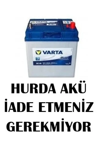 Varta Akü 12V 40 Amper Blue Dynamic 330A A14 - Hurda Akü İade Etmeniz Gerekmiyor ürün görseli 1