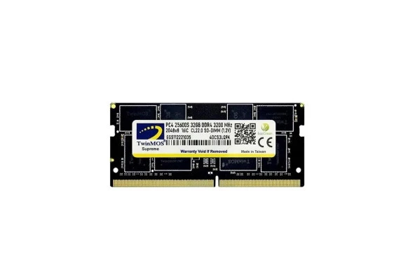 TwinMOS MDD432GB3200N 32GB DDR4 3200MHz CL22 Notebook Bellek ürün görseli 1