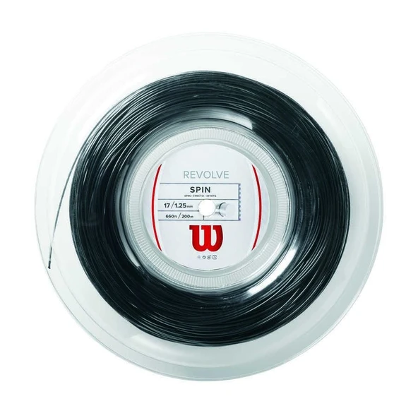 Wilson Revolve Siyah 17/1.25 200M Rulo Kordaj WRZ906900 ürün görseli 1