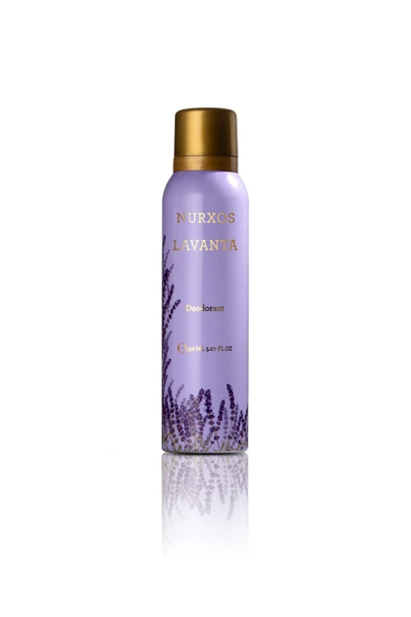Nurxos Lavanta Kadın Deodorant 150 ML – Çiçeksi Odunsu Parfüm Spreyi - 9362 ürün görseli 1