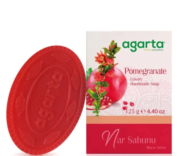 Agarta El Yapımı Doğal Nar Sabunu 125 Gr 8699943341701 ürün görseli 1