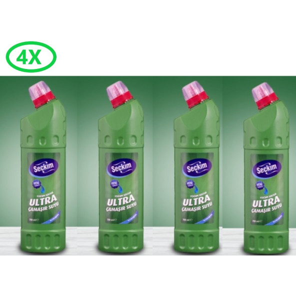 Seçkim Ultra Kıvamlı Çamaşır Suyu 750 Ml  X 4 ADET ürün görseli 1