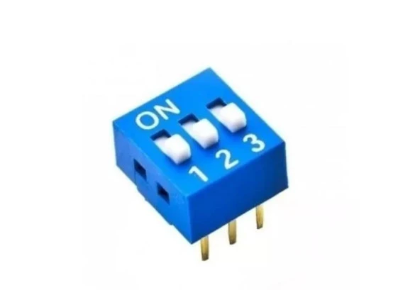 3lü Dip Switch ON-OFF Mavi ürün görseli 1