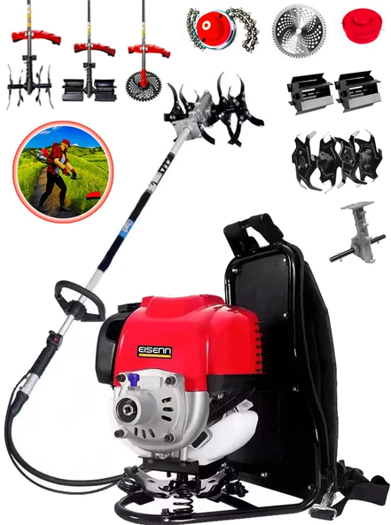 Eisenn Germany EK-9900 Joker Motor Sırt Tipi Tırpan + Akrobat Çapa Aparatı + Toprak Eşeleme Aparatı ürün görseli 1