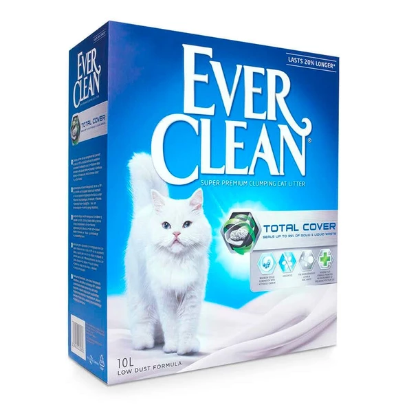Ever Clean Total Cover (Koku Önleyici) Kokusuz Kedi Kumu 10 Lt ürün görseli 1