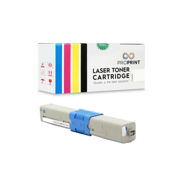 Oki C331dn - 44469716 Mavi Muadil Toner 3.500 Sf - Resim 2