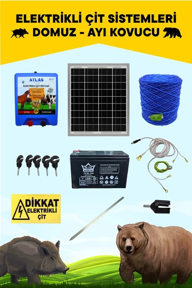ATLAS EKONOMİK DOMUZ AYI KOVUCU 5 YIL GARANTİ 1000MT ÖMÜRLÜK ÜRÜN NO2 ürün görseli 1