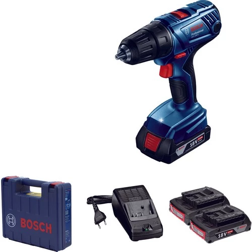 Bosch Professional GSR 180-LI 18 Volt 2.0 Ah Çift Akülü Darbesiz Delme/Vidalama ürün görseli 1