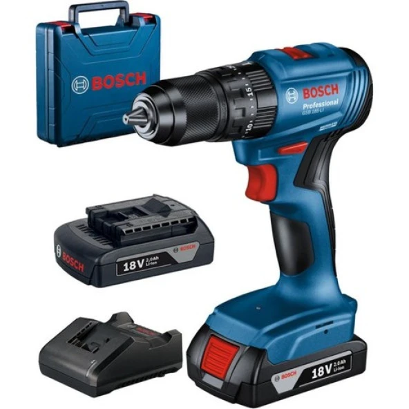 Bosch Gsb 185-Li 2x2.0 Ah Akülü Darbeli Matkap ürün görseli 1