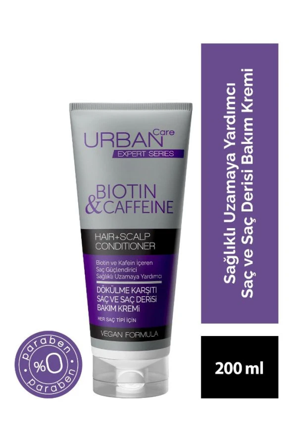 Urban Care Expert Biotin Ve Kafein Dökülme Karşıtı Saç Kremi-200ml-vegan-sağlıklı Uzamaya Yardımcı ürün görseli 1