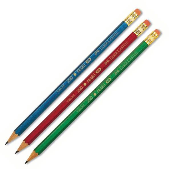 Faber Castell Köşeli Silgili Kurşun Kalem ürün görseli 1