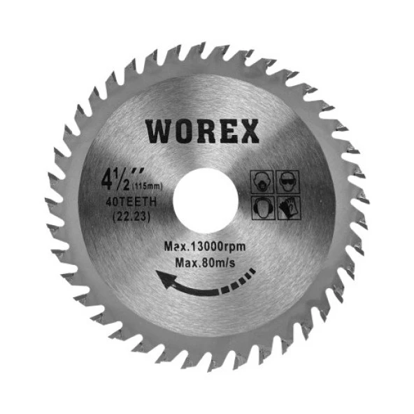 Worex Sunta Testeresi 115/40T x 22,23 mm ürün görseli 1