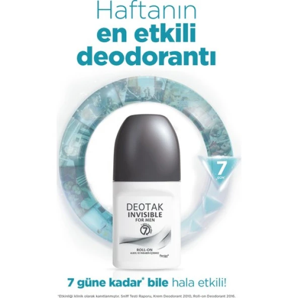 Deotak Invisible For Men Roll-on Deodorant 35 ml - Resim 4