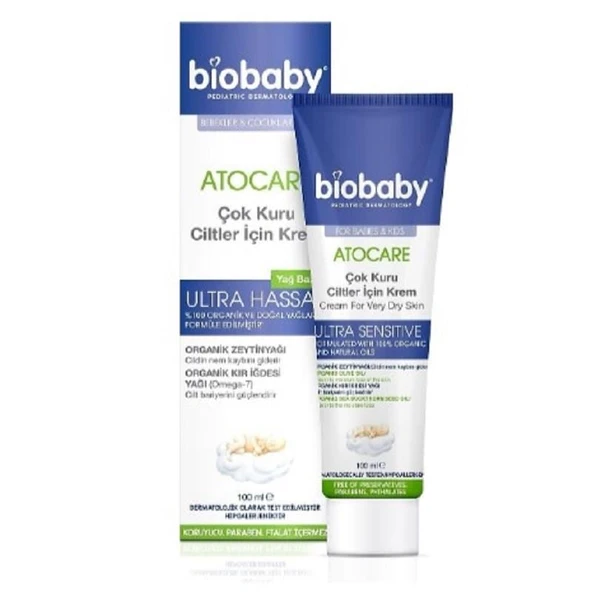 Biobaby Kuru ve Atopik Ciltler İçin Krem 100 ml ürün görseli 1