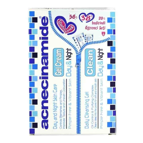 Acnecinamide Öğrenci Paketi - Temizleme Jeli 150 ml & Jel Krem 50 ml ürün görseli 1