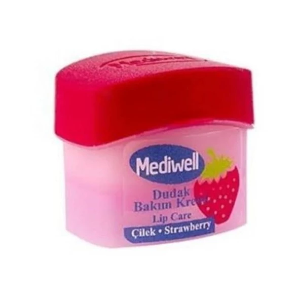 Mediwell Dudak Bakım Kremi 5 ml - Çilekli ürün görseli 1