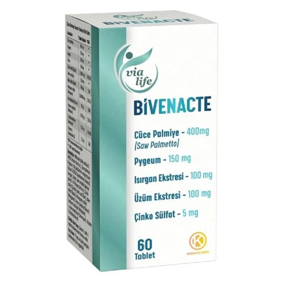 Bivenacte Cüce Palmiye (Saw Palmetto), Pygeum  60 Tablet ürün görseli 1