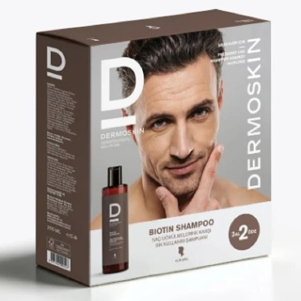 Dermoskin Biotin Şampuan Saç Dökülmesine Karşı Erkek 200 ml - 3 Al 2 Öde ürün görseli 1