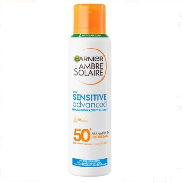 Garnier Ambre Solaire Sensitive Advanced Sprey SPF50 200 ml ürün görseli 1