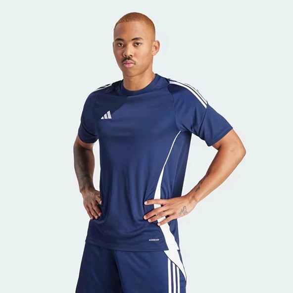 Adidas Tiro 24 Jersey Erkek Lacivert Yuvarlak Yaka Tişört IS1018 ürün görseli 1