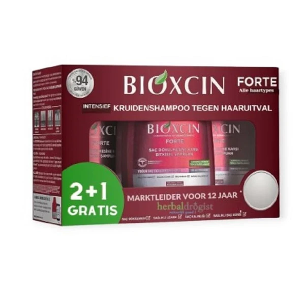 Bioxcin Forte Yoğun Saç Dökülmesine Karşı Bitkisel Şampuan 300 ml - 3 Al 2 Öde ürün görseli 1