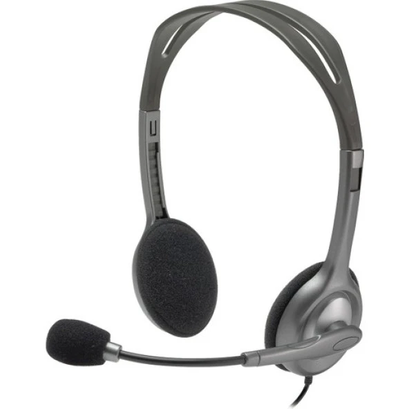 Logitech H110 Kablolu Stereo Kulaklık Gri 981-000271 ürün görseli 1