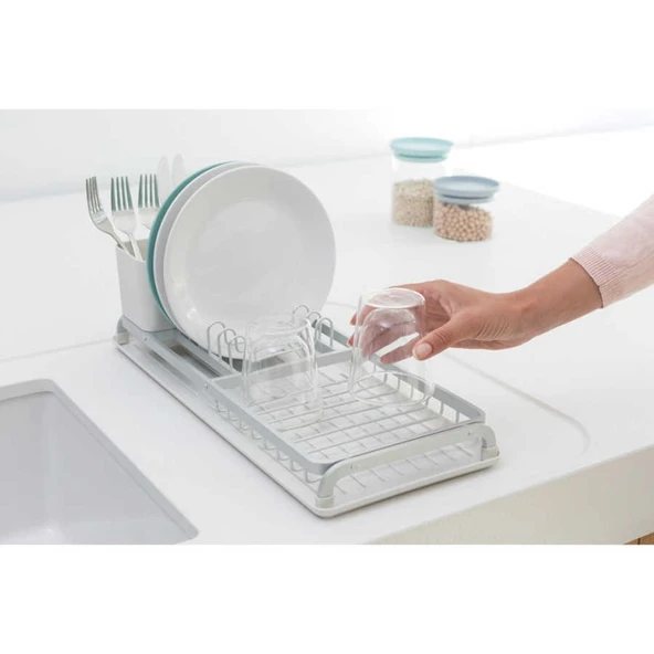 Brabantia Light Grey Küçük Bulaşıklık Beyaz ürün görseli 1