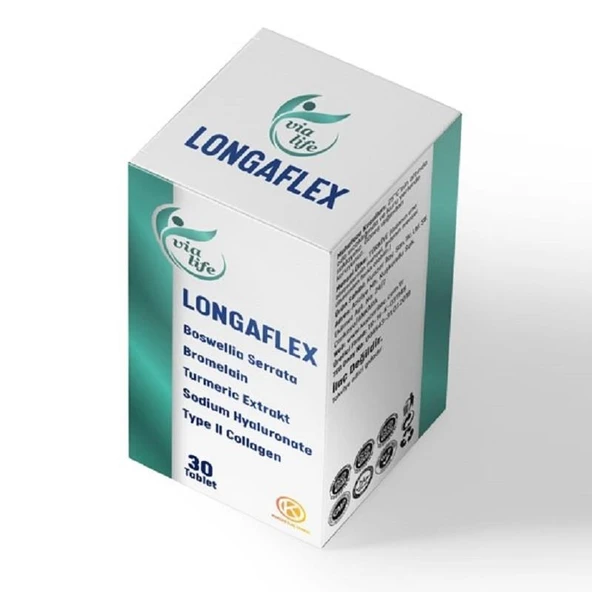 Longaflex Tip 2 Kolajen, Hyalüronik Asit, Bromelain, Bozwellia 30 Tablet ürün görseli 1