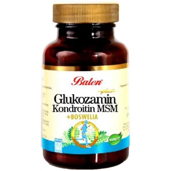 Balen Glukozamin & Kondroitin & MSM & Boswellia 1200 mg 60 Tablet ürün görseli 1