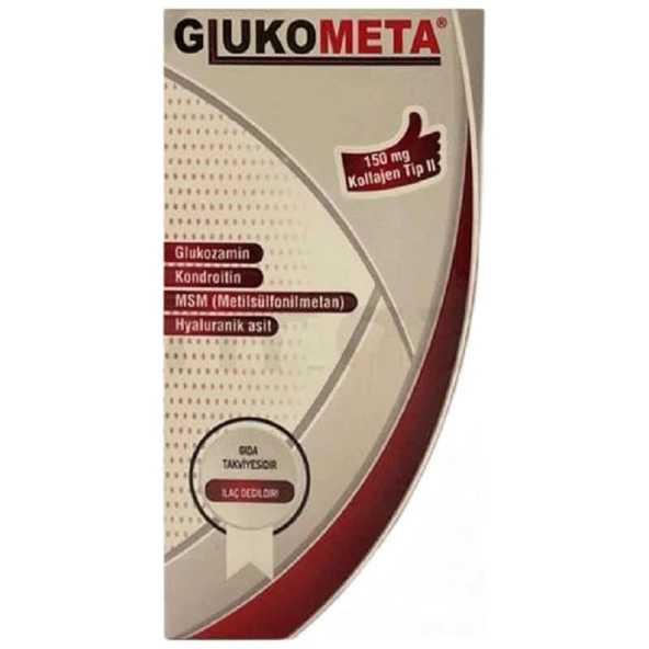 Glukometa Glukozamin Kondroitin MSM Hyaluranik Asit 90 Tablet ürün görseli 1