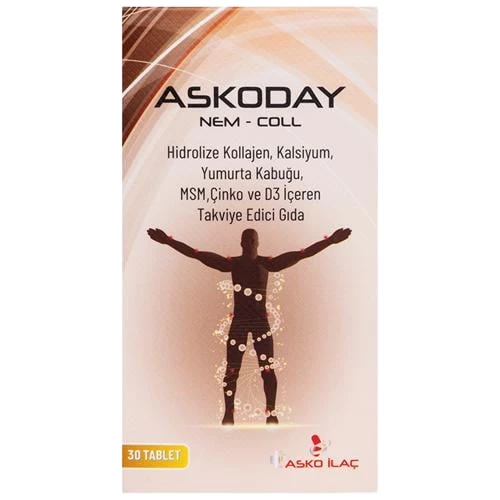 Askoday Nem-Coll Yumurta Kabuğu Ekstresi 30 Tablet ürün görseli 1